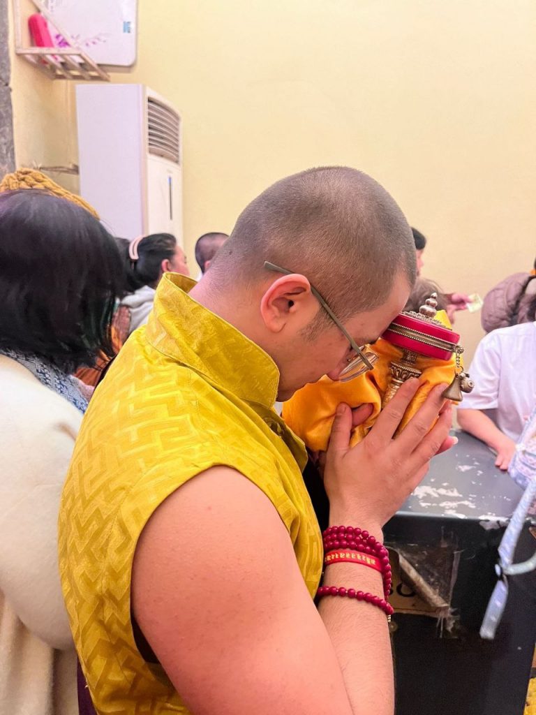 Ga Lhakhang Rinpoche at Kagyu Monlam in Bodhgaya 2023